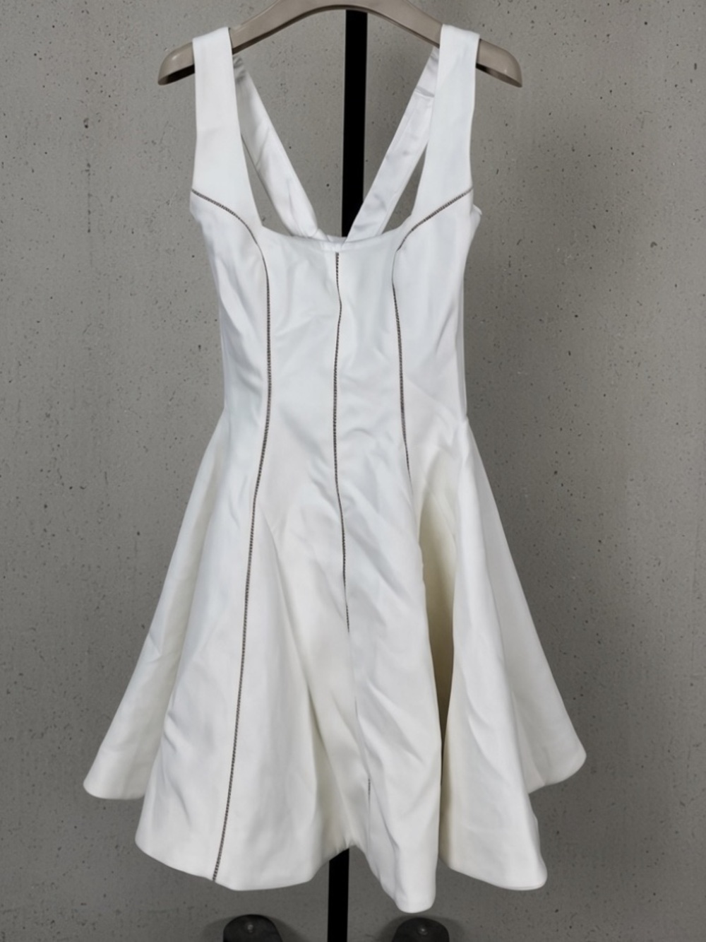 HOUSE OF CB 'Loulette' White Halter Neck Bow Mini Dress/Small(Tall) US4-6 $269 - Picture 9 of 11